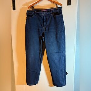 Gloria Vanderbilt Women's Dark Blue “Amanda” Straight Leg Jeans